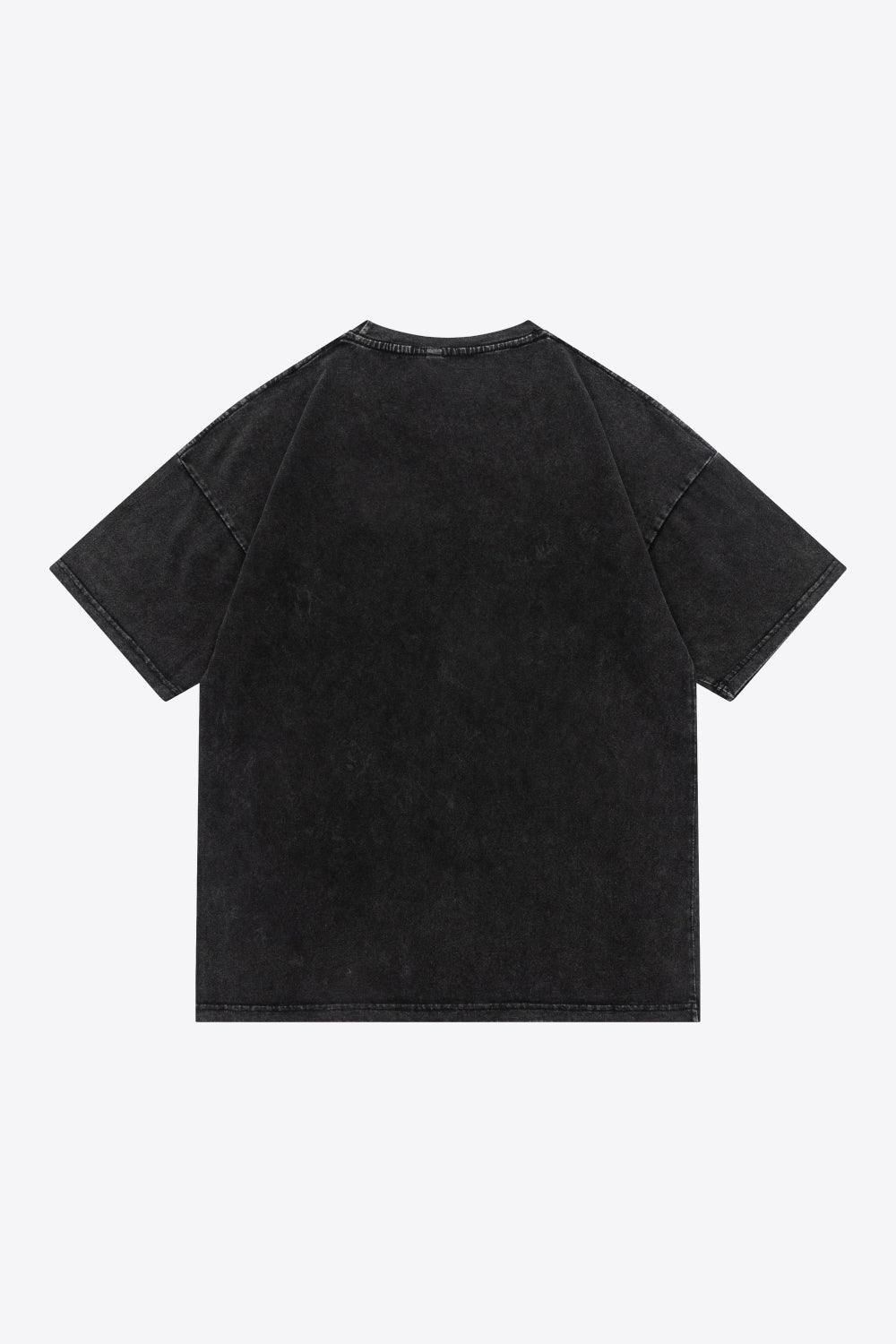 Full Size Acid Wash Graphic Cotton T-Shirt