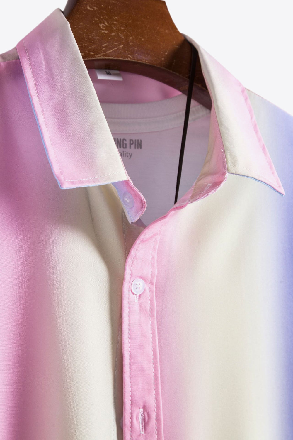 Tie-Dye Button-Up Short Sleeve Shirt