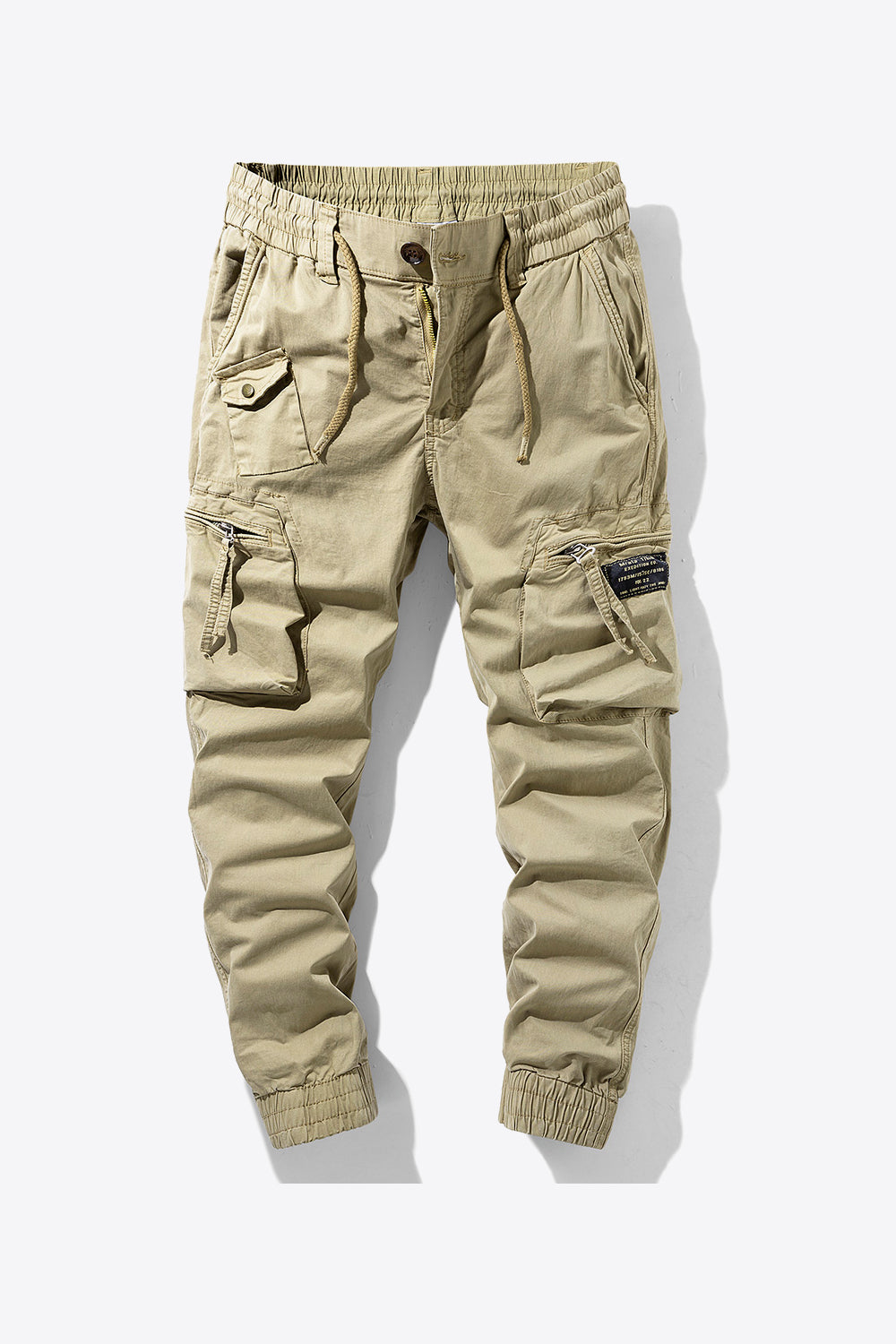 Drawstring Waist Cargo Joggers