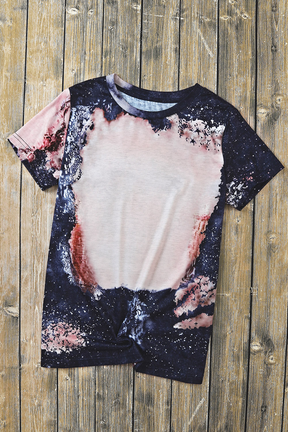 Tie-Dye Round Neck Short Sleeve Tee