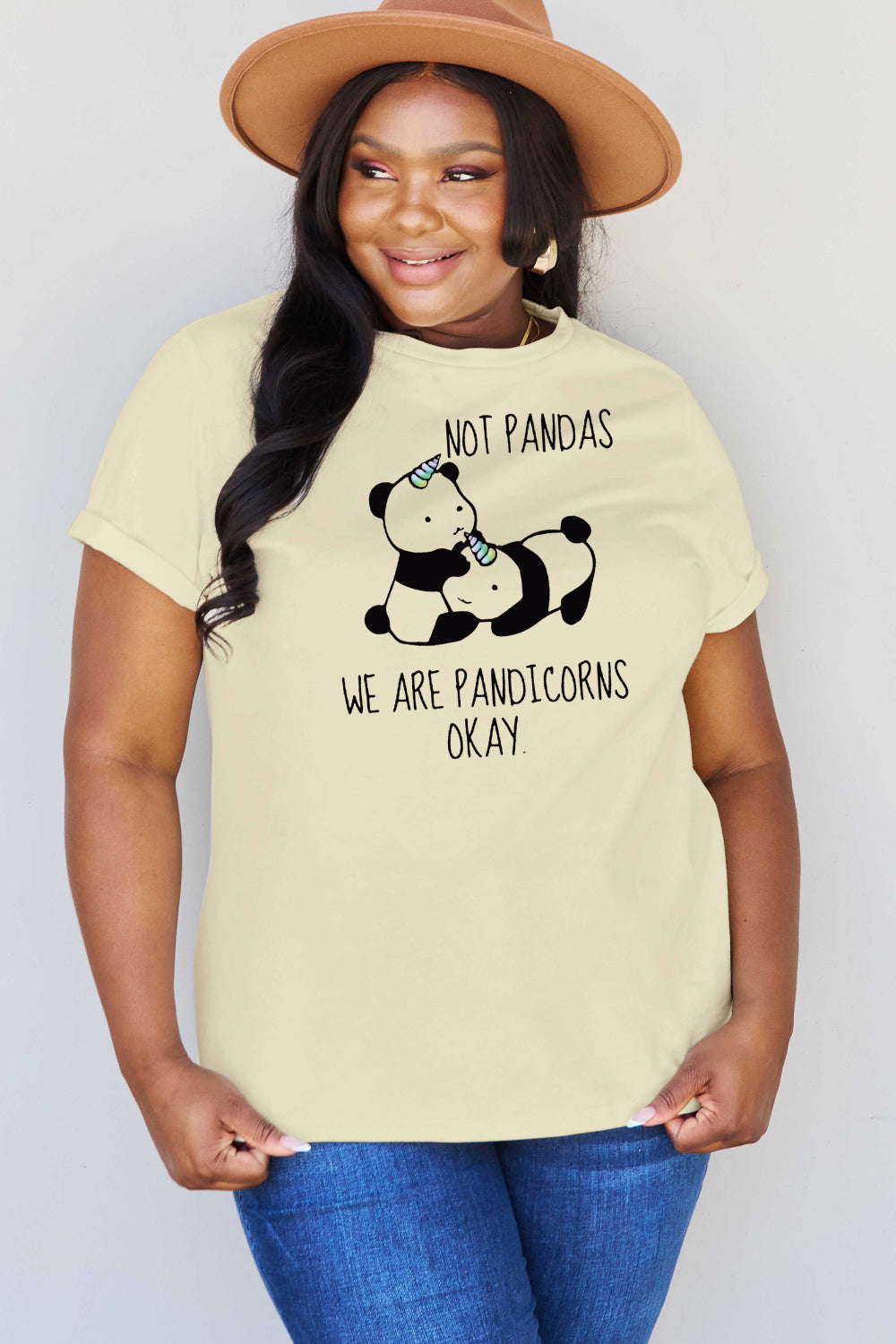 Simply Love Full Size Pandicorn Graphic Cotton T-Shirt