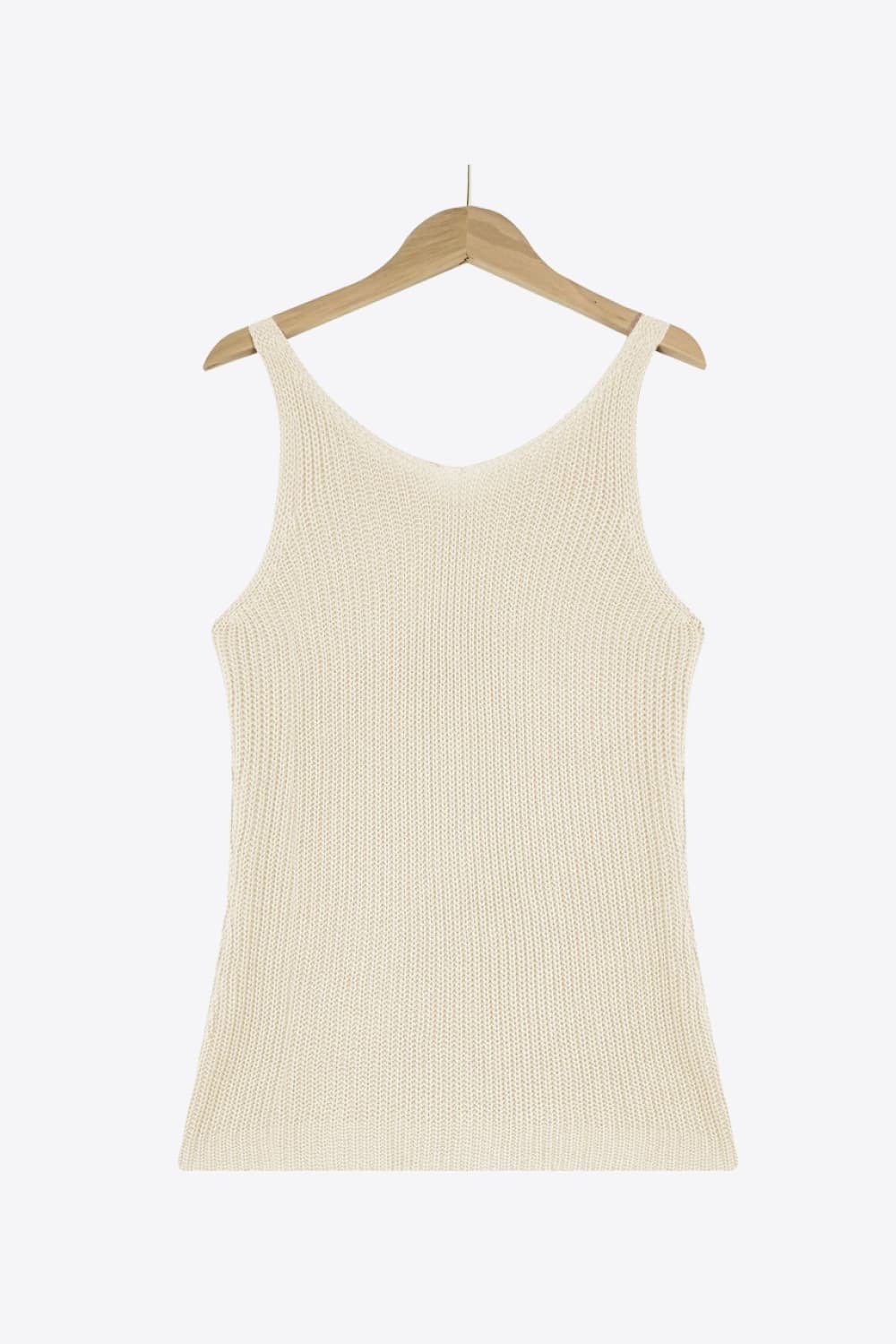 V-Neck Ribbed Knit Tank