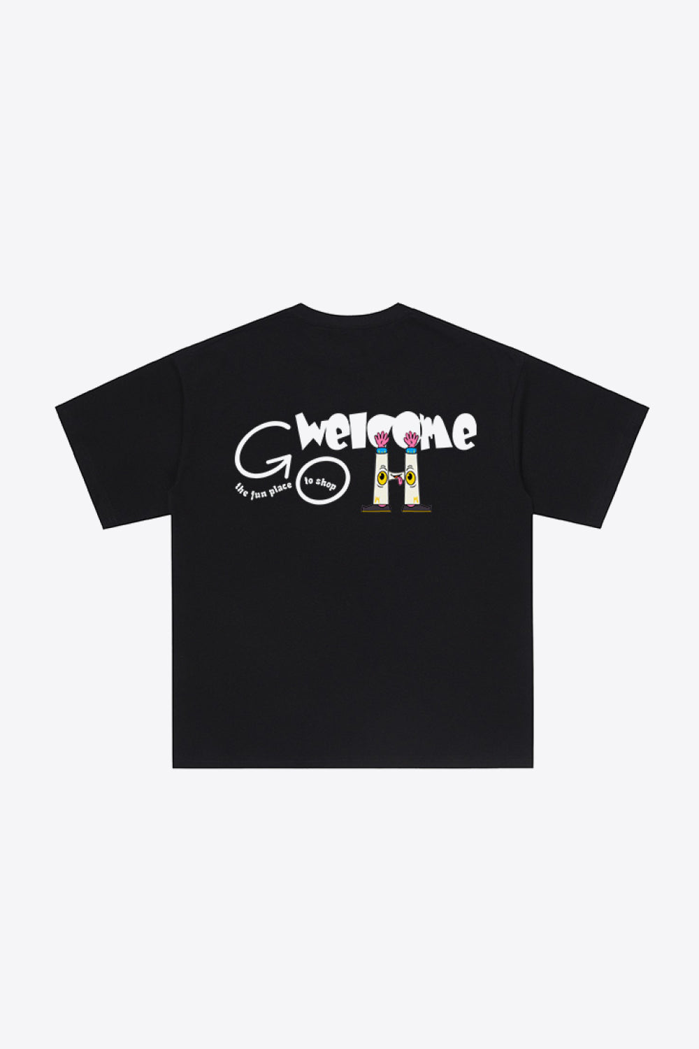 Graphic Dropped Shoulder Cotton T-Shirt