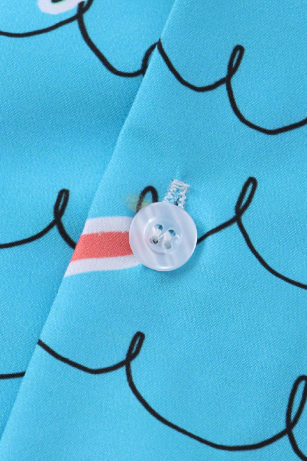 Full Size Printed Button-Up Short Sleeve Shirt