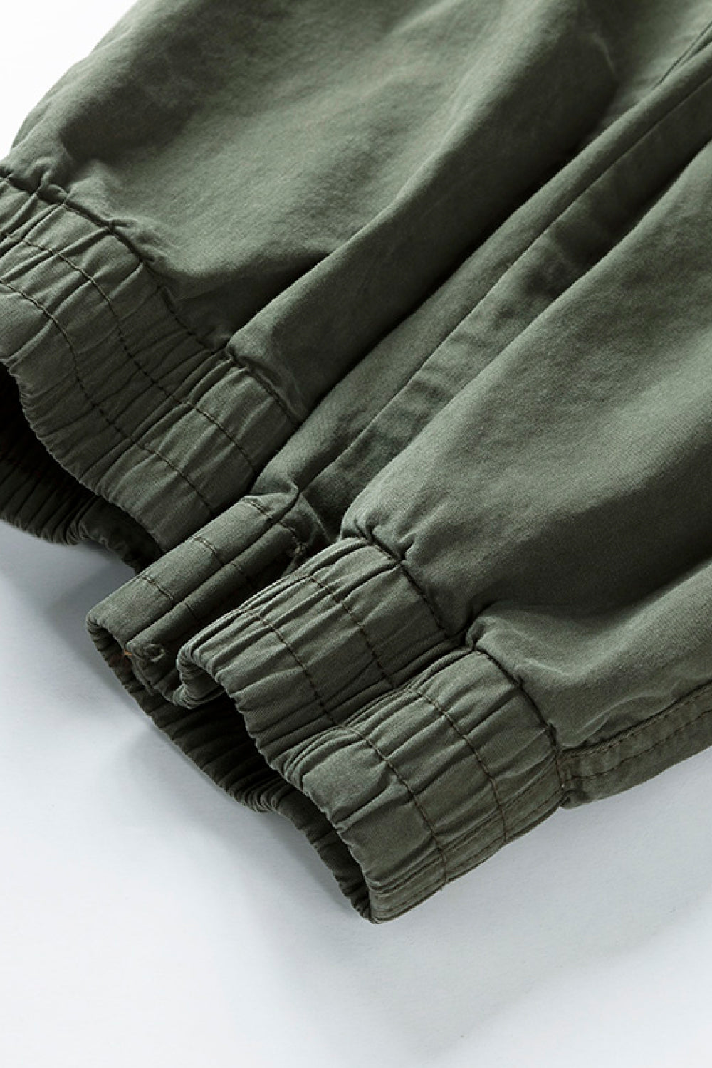 Drawstring Waist Cargo Joggers