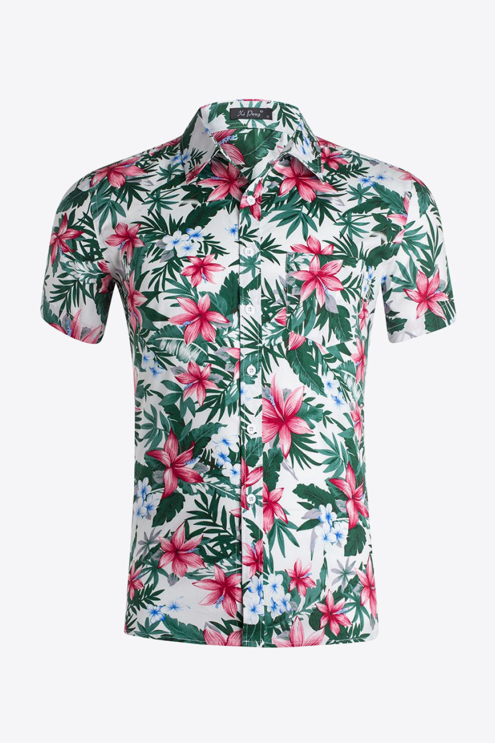 Vacation Style Floral Beach Shirt