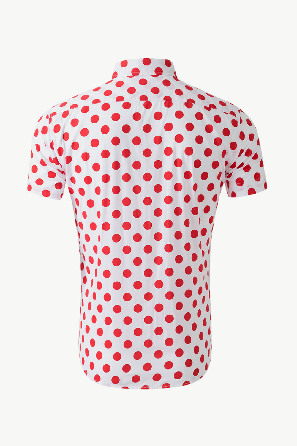 Printed Button-Down Collared Beach Shirt