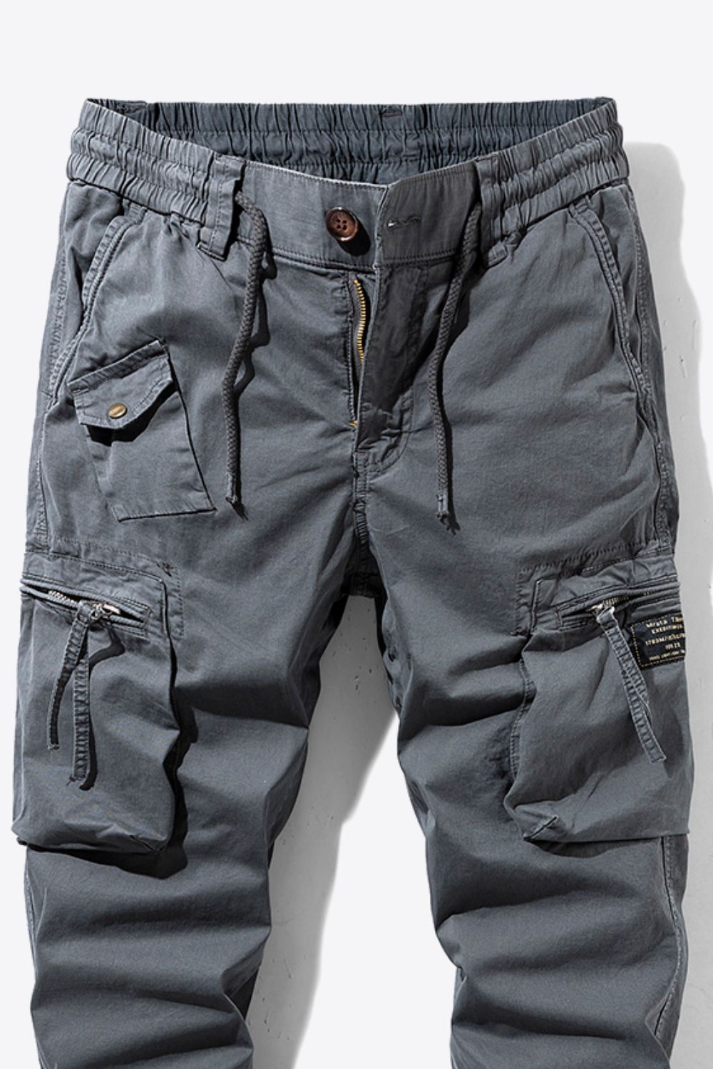 Drawstring Waist Cargo Joggers