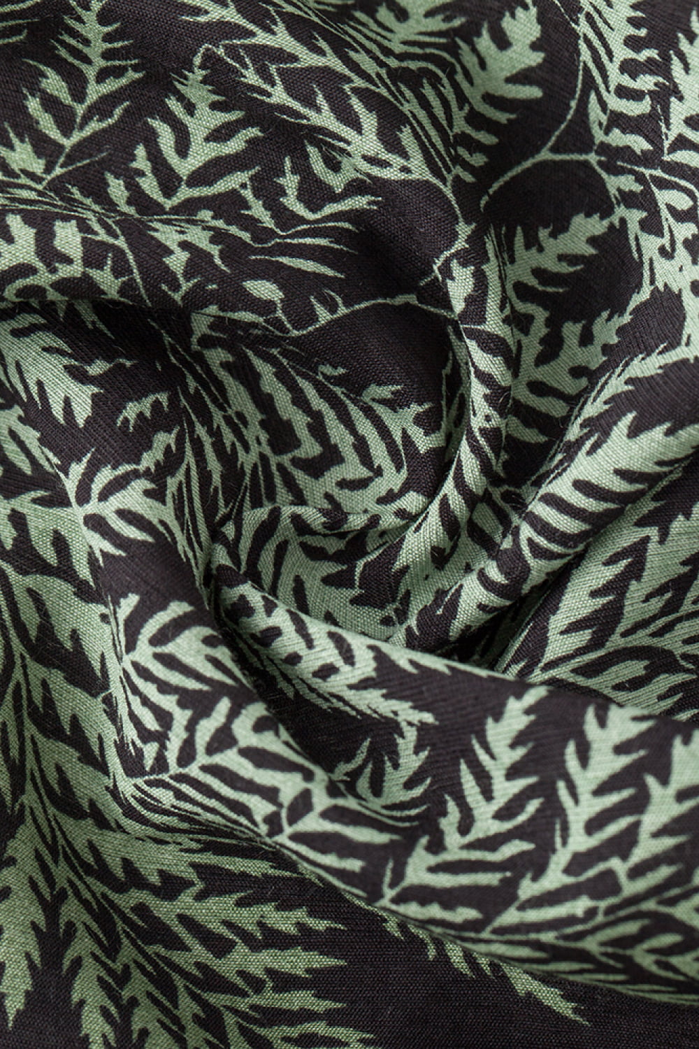 Botanical Pattern Button-Up Short Sleeve Shirt