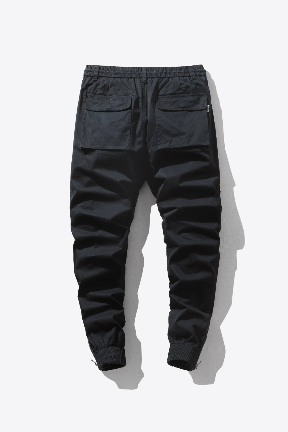 Drawstring Waist Cargo Joggers with Pockets