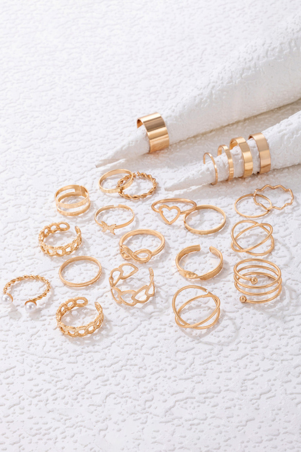 Get What You Need Zinc Alloy Ring Set