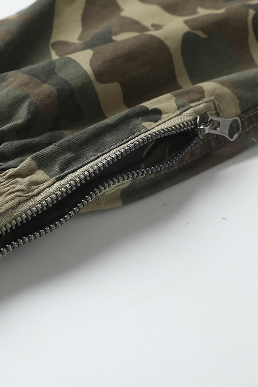 Camouflage Drawstring Waist Joggers