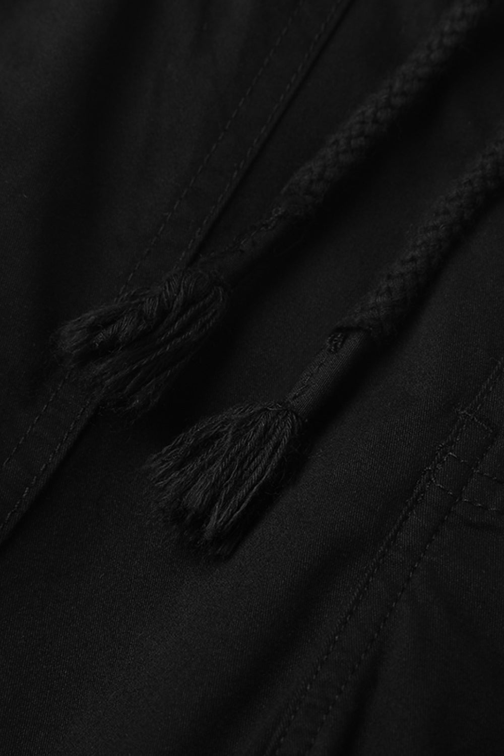 Drawstring Waist Cargo Joggers with Pockets
