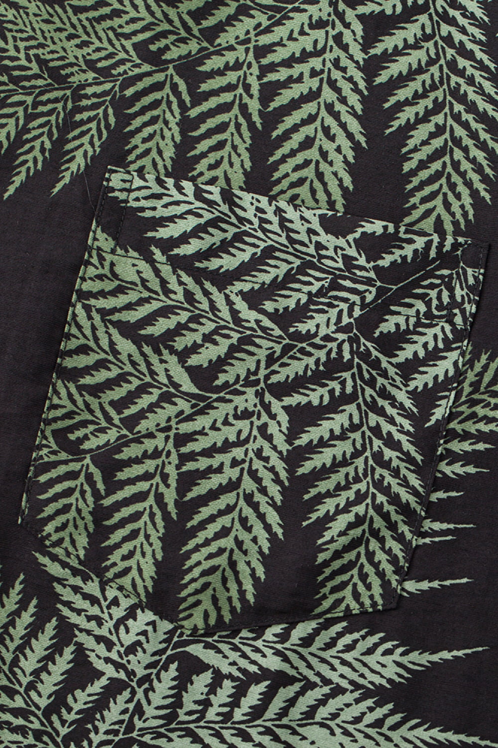 Botanical Pattern Button-Up Short Sleeve Shirt