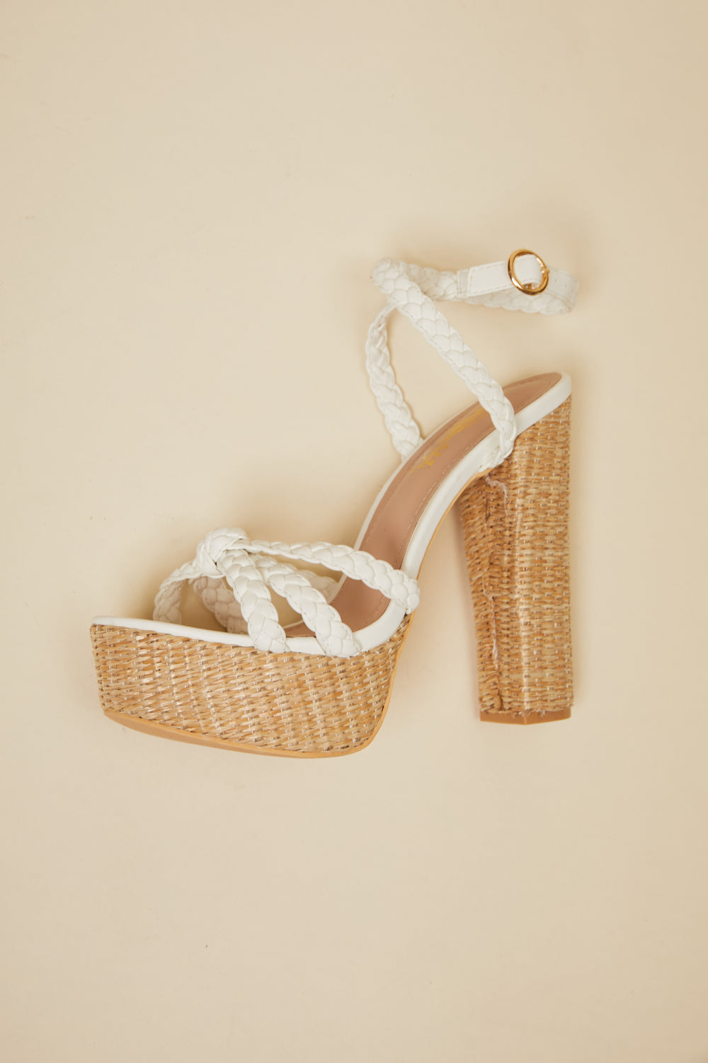 DDK From the Top Braided Platform Heels