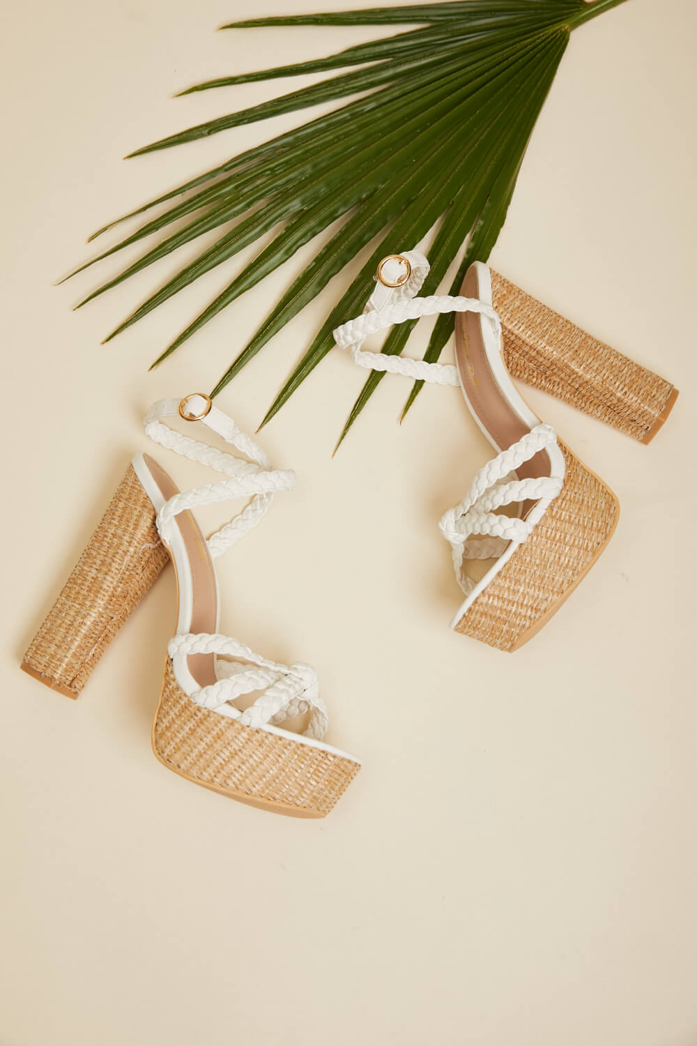 DDK From the Top Braided Platform Heels