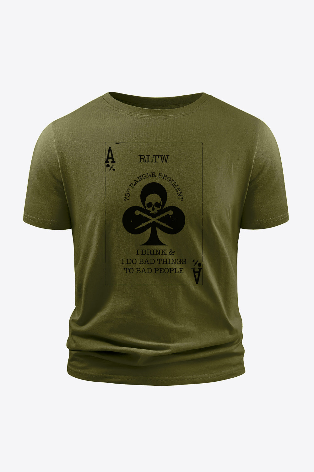 Poker Graphic Round Neck Tee