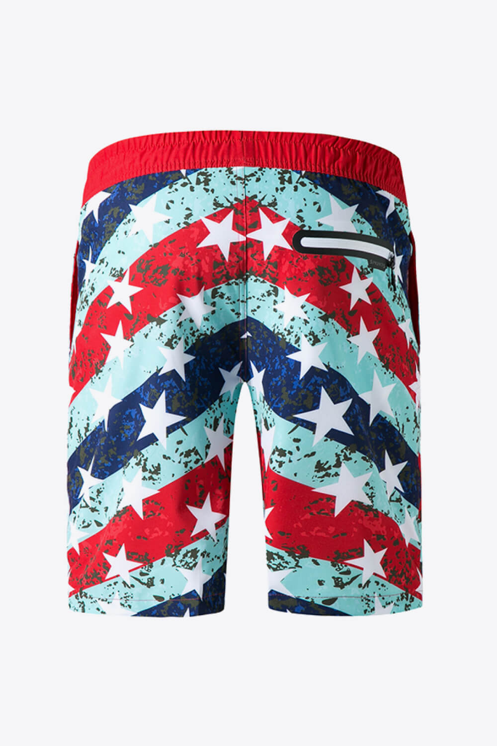 Full Size Mixed Print Lace-Up Shorts