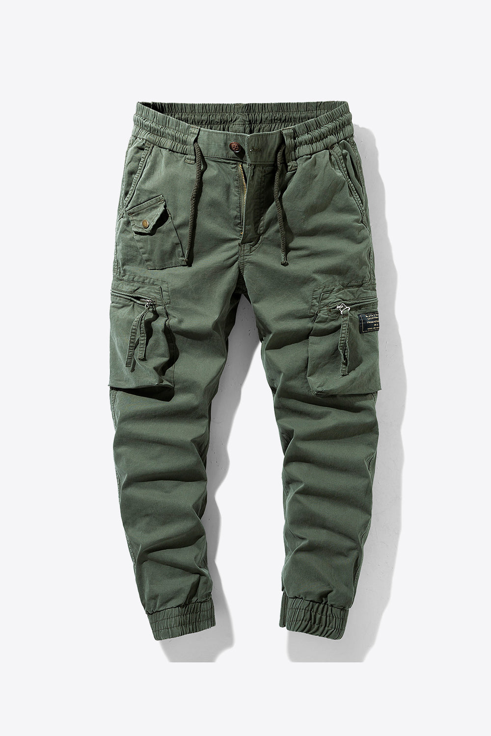 Drawstring Waist Cargo Joggers