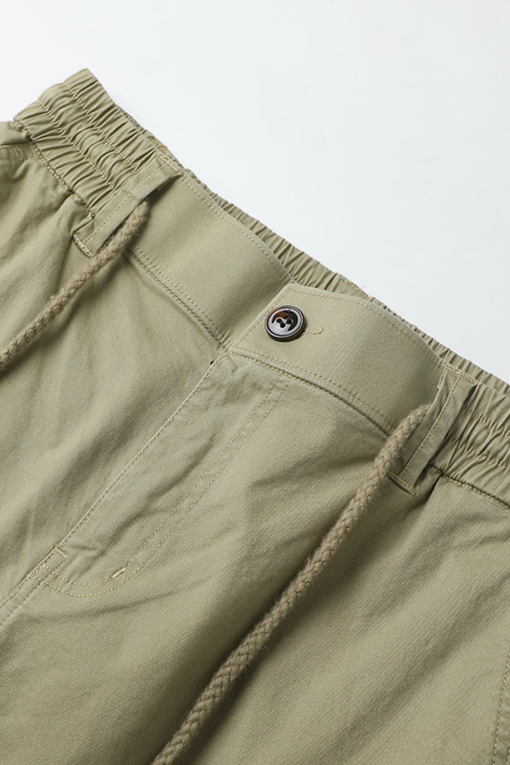 Drawstring Waist Cargo Jogger Pants