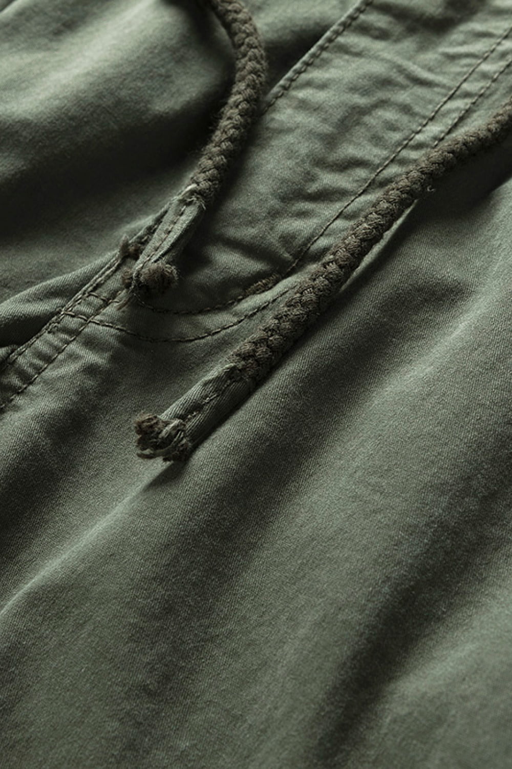 Drawstring Waist Cargo Joggers