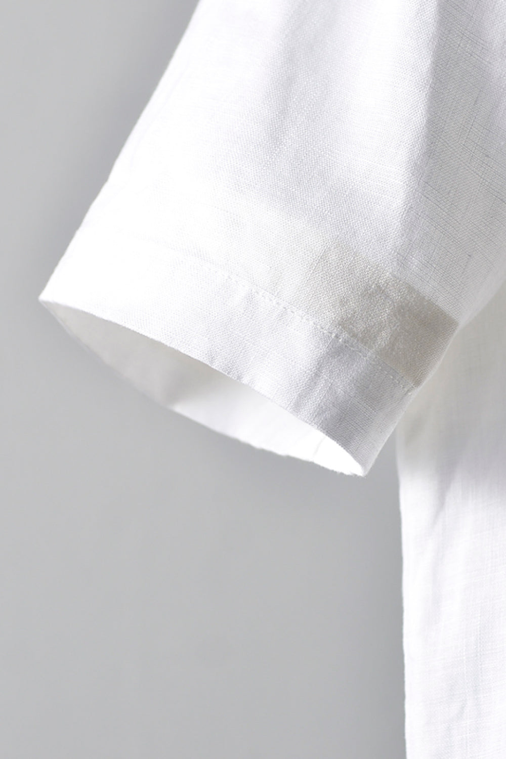 Round Neck Short Sleeve Linen Tee