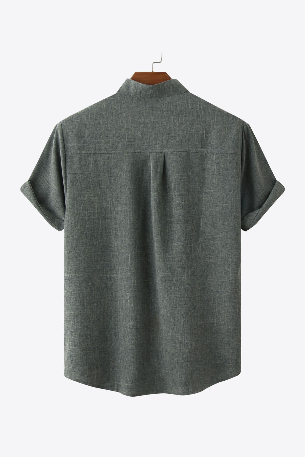 Button Front High-Low Pocket Shirt