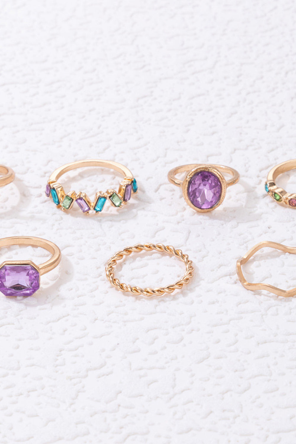 Treat You Well Zinc Alloy Ring Set