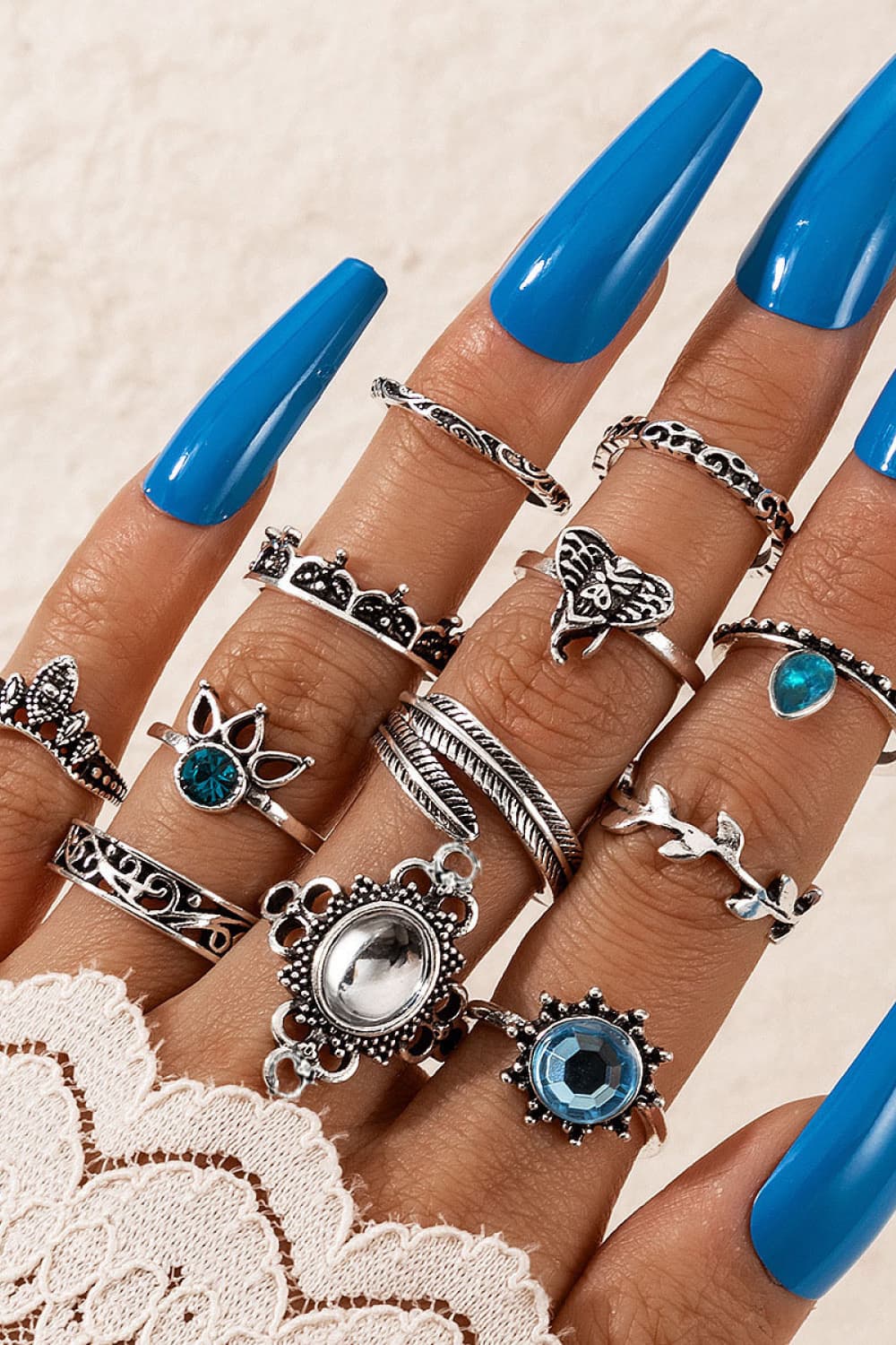 Zinc Alloy Ring Set