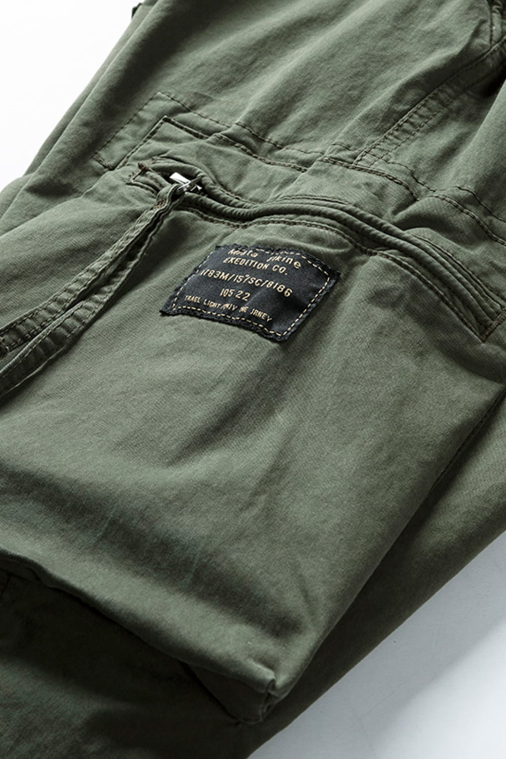 Drawstring Waist Cargo Joggers