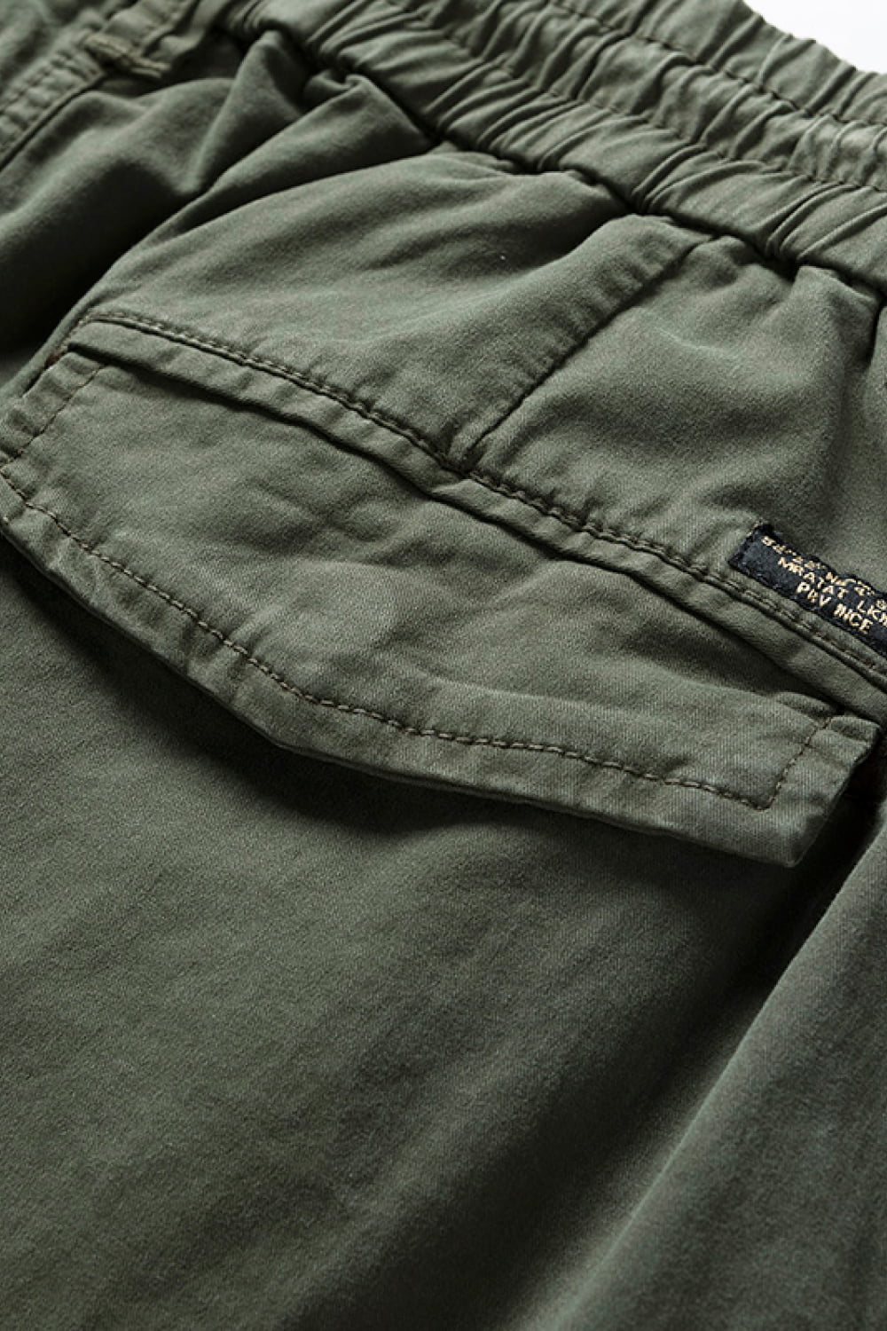 Drawstring Waist Cargo Joggers