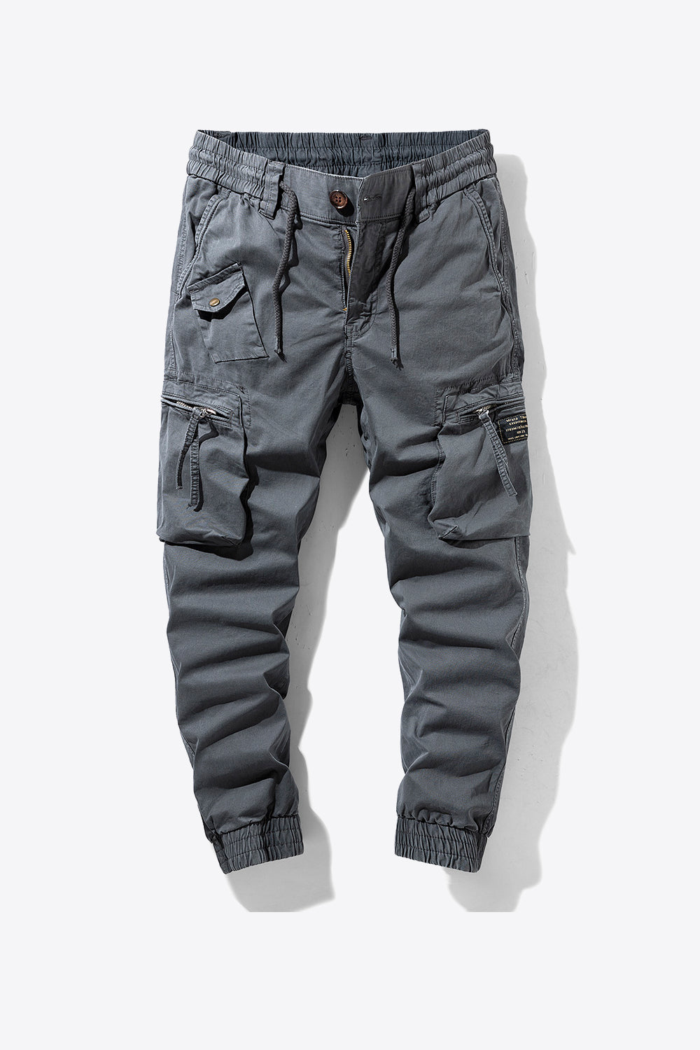 Drawstring Waist Cargo Joggers