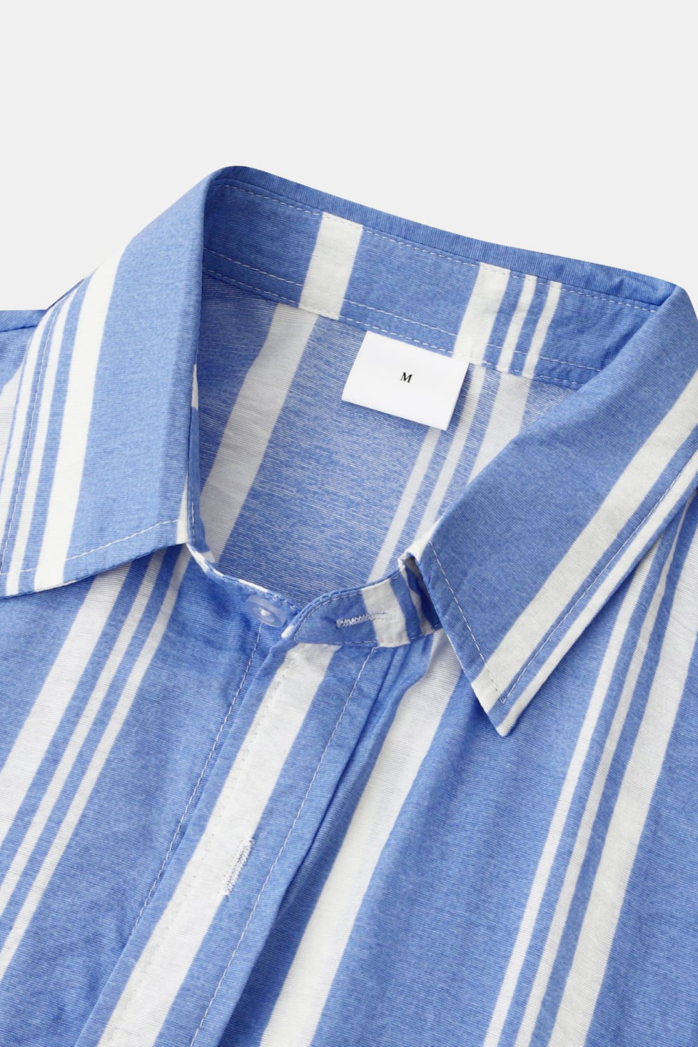 Striped Button-Up Short Sleeve Shirt