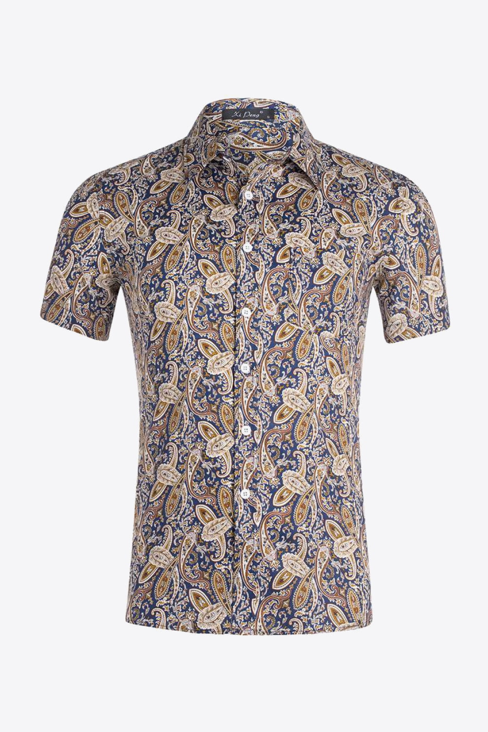 Vacation Style Floral Beach Shirt