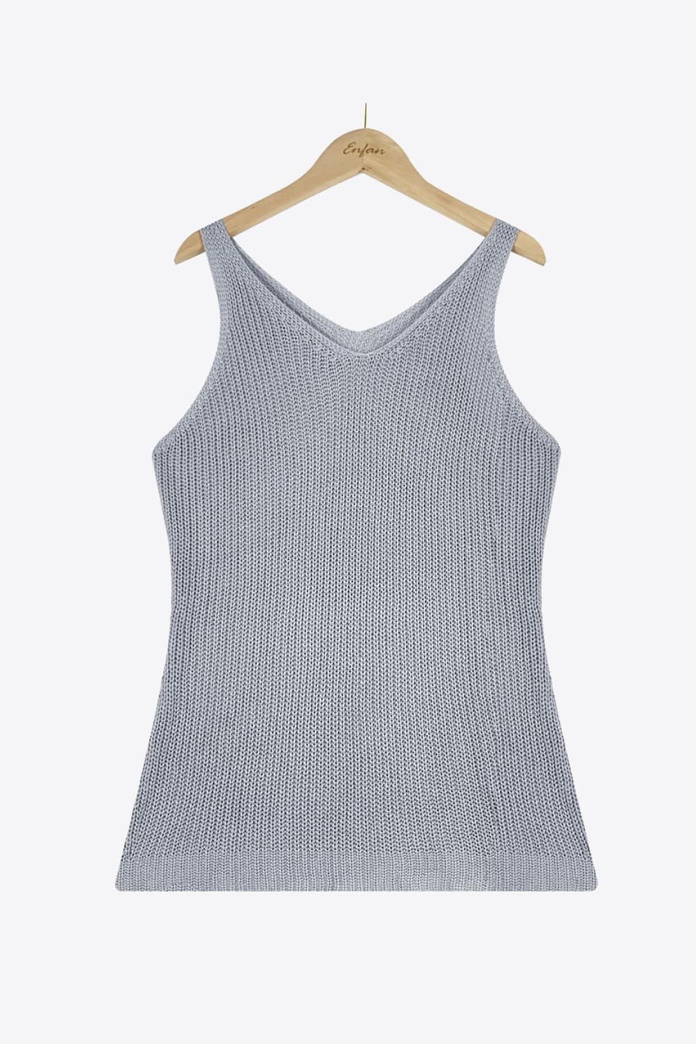 V-Neck Ribbed Knit Tank