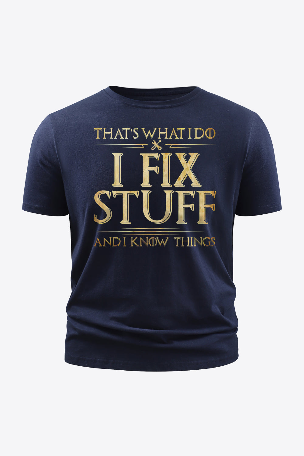Slogan Graphic Cotton Tee Shirt