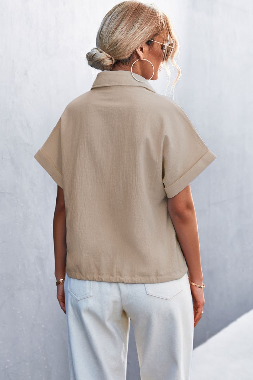 Button Down Cuffed Shirt