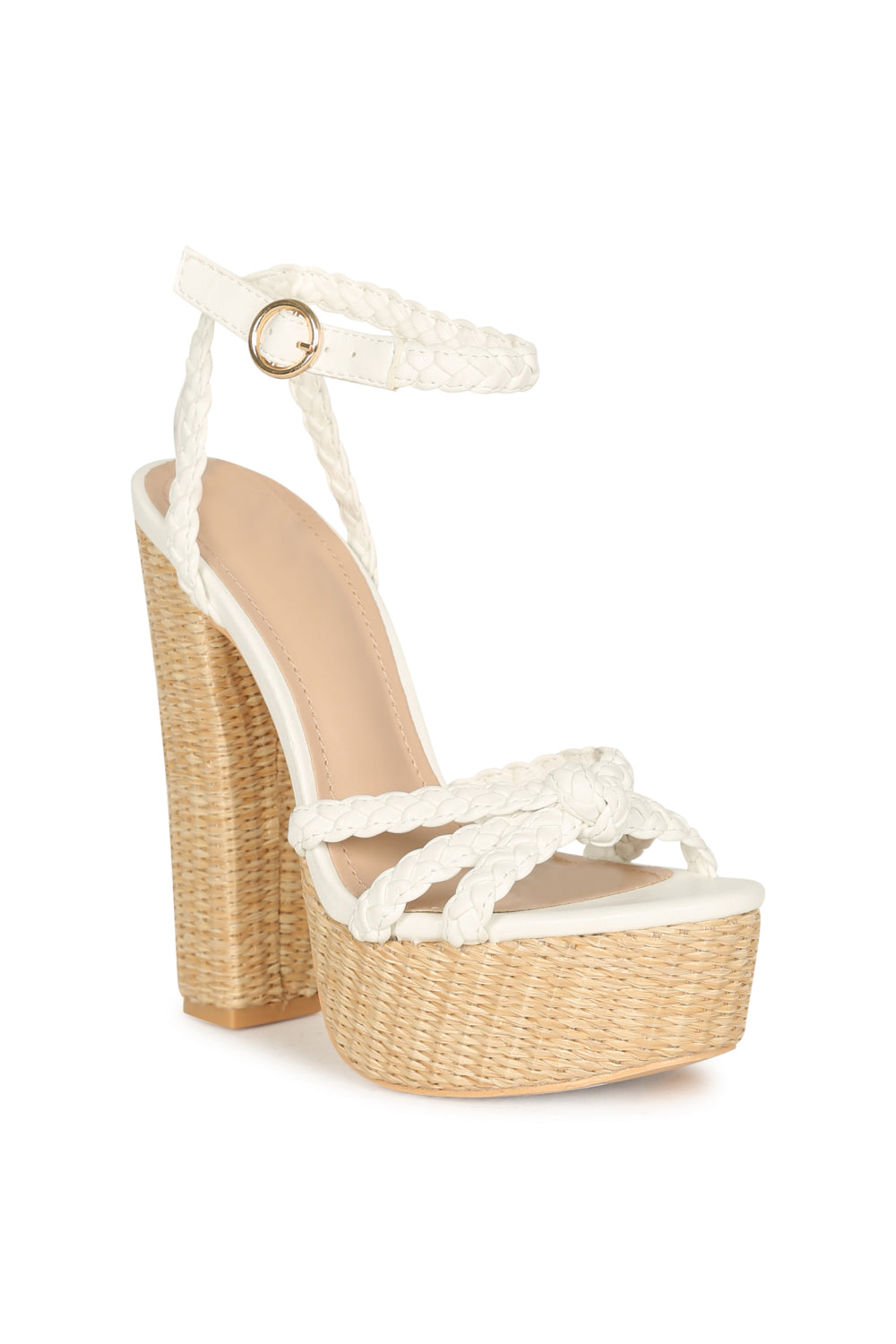 DDK From the Top Braided Platform Heels