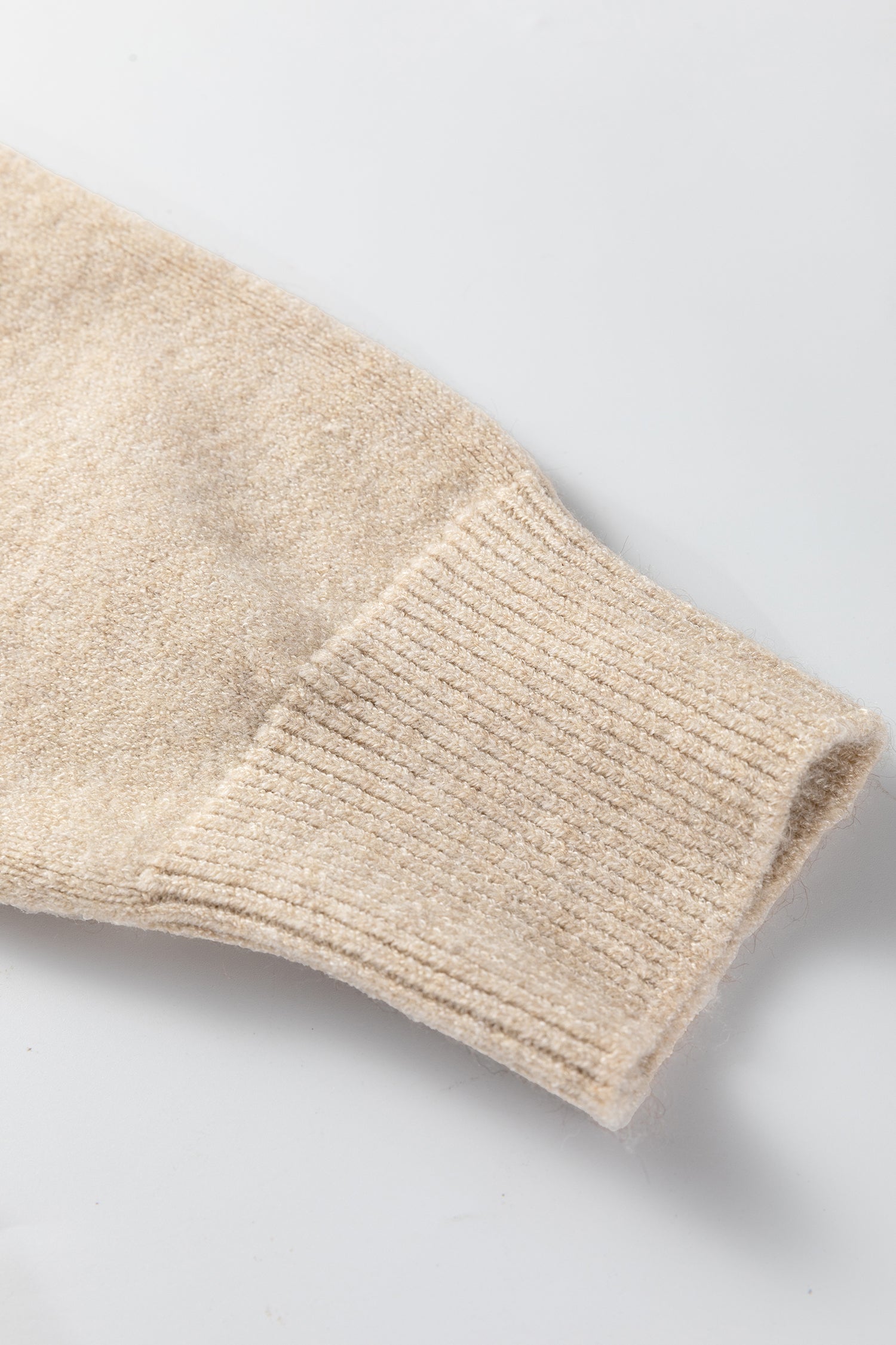 Parchment Button Lace Detail Raglan Sleeve Shift Mini Sweater Dress - Kustom Kreations Goods