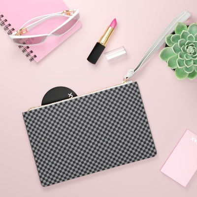 Black Checkerboard Clutch