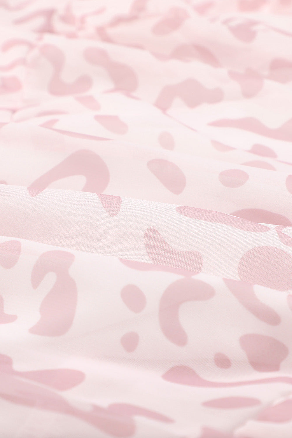 Green Chiffon Bell Sleeve Split V Neck Tunic Dress