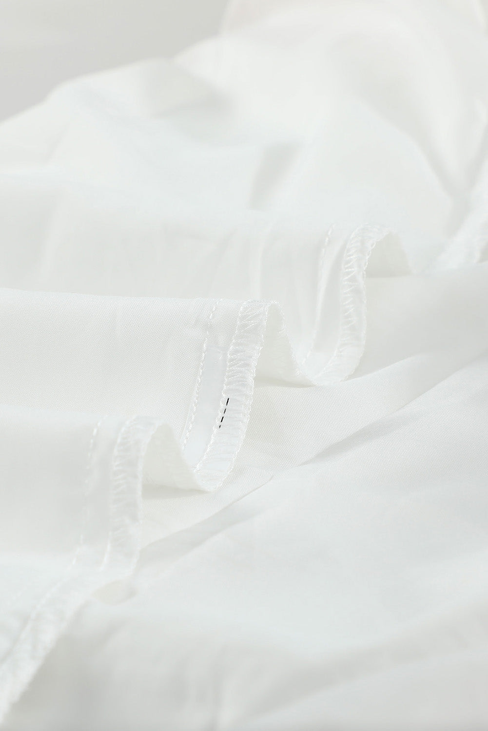 Green Chiffon Bell Sleeve Split V Neck Tunic Dress