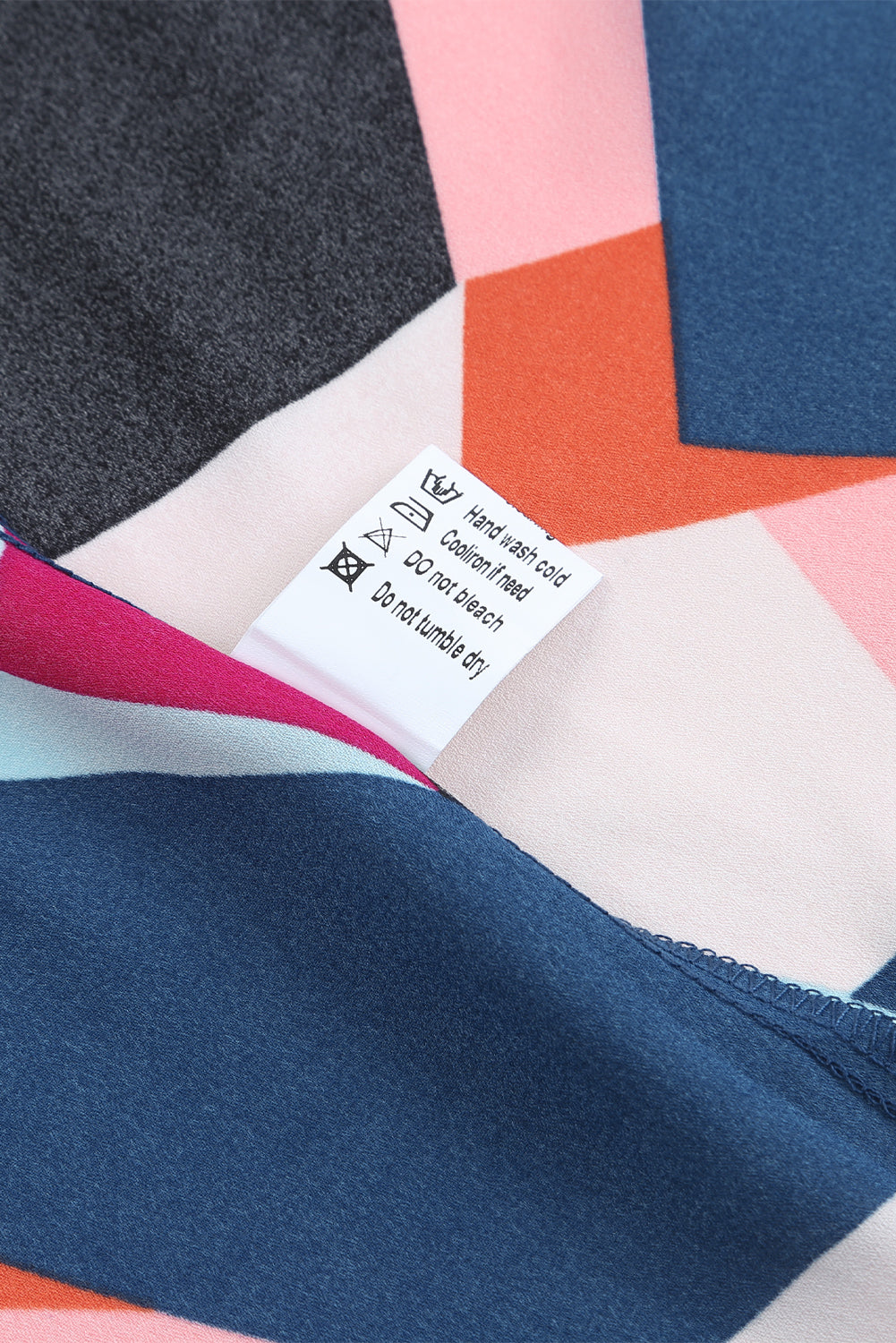 Multicolor Colorblock Casual Ruffle Puff Sleeve Blouse