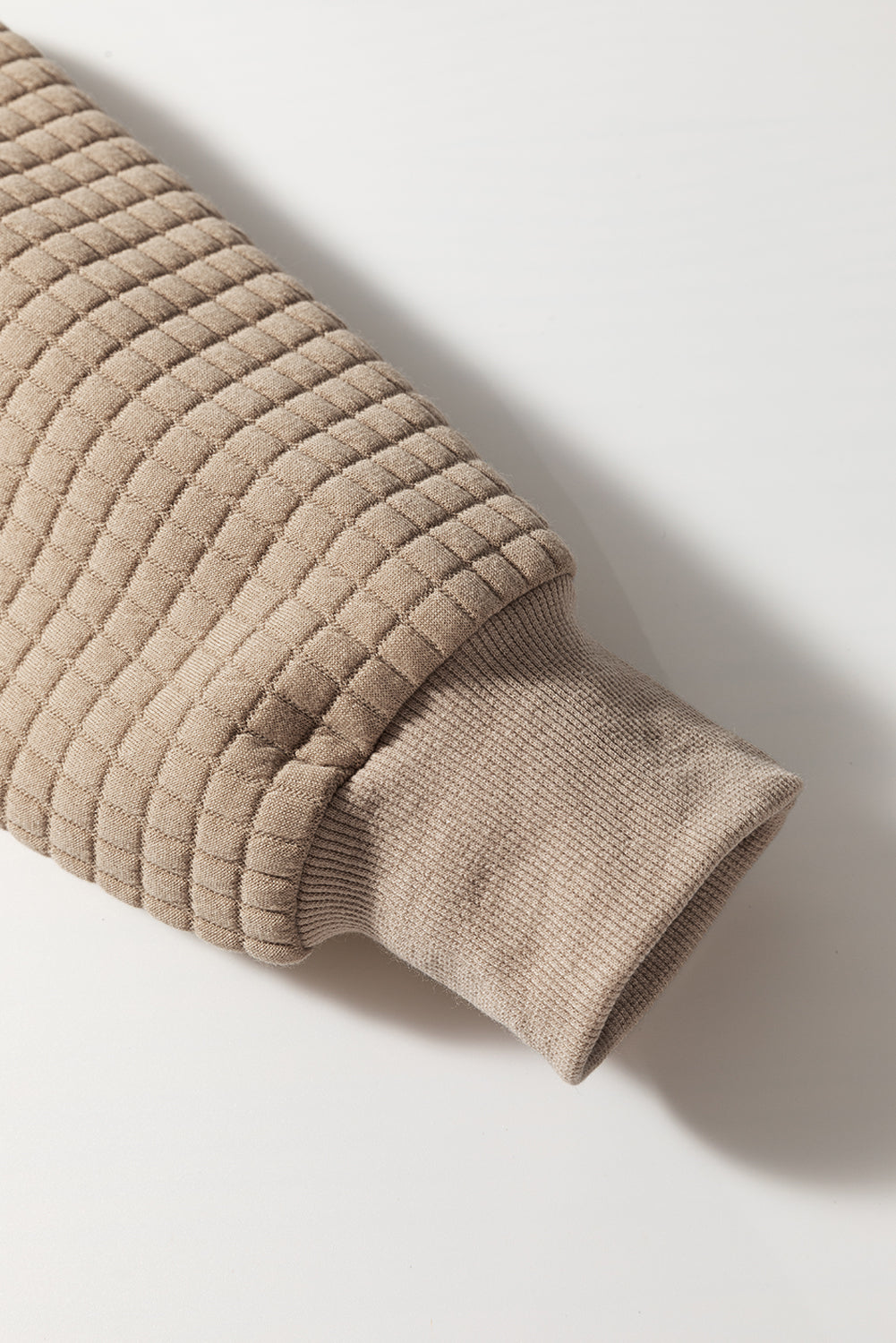 Parchment Leopard Quilted Patchwork Pullover Sweatshirt