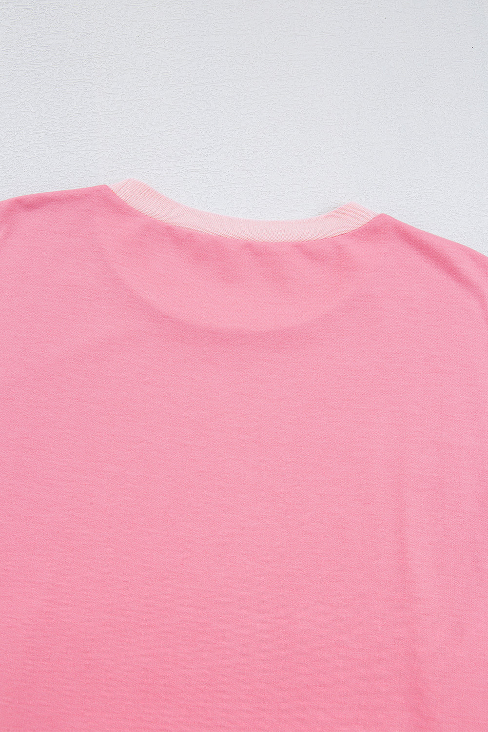 Peach Blossom Half Sleeve Raw Seam High Low Side Split Top - Kustom Kreations Goods