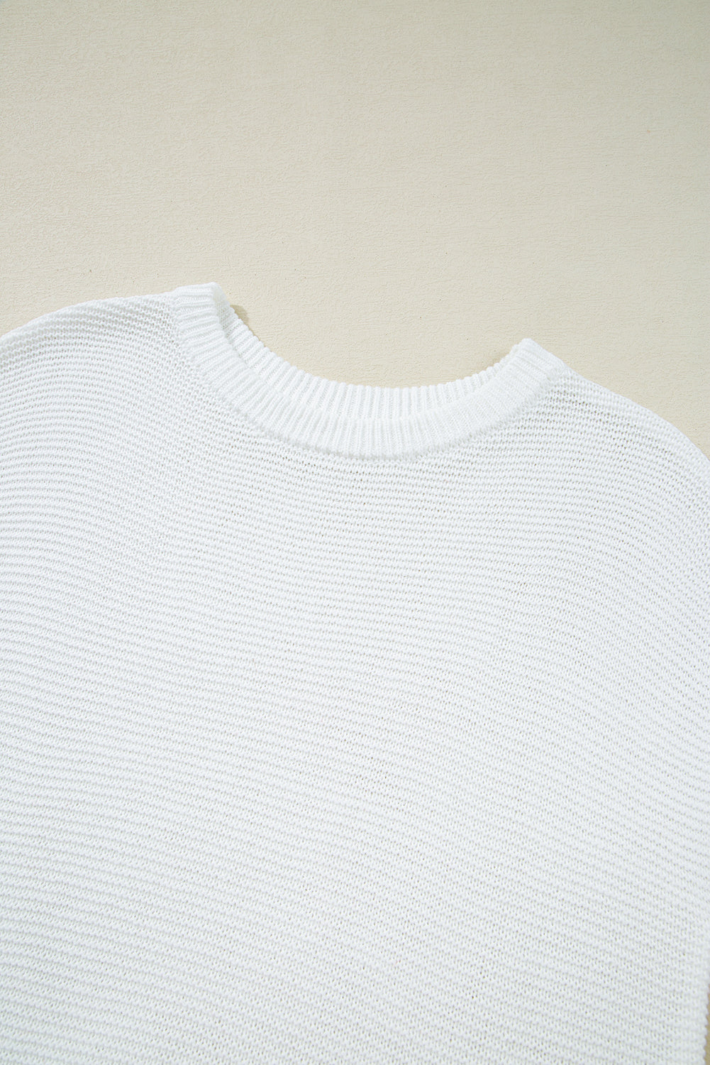 Jet Stream Solid Color Side Slits Sweater Tee