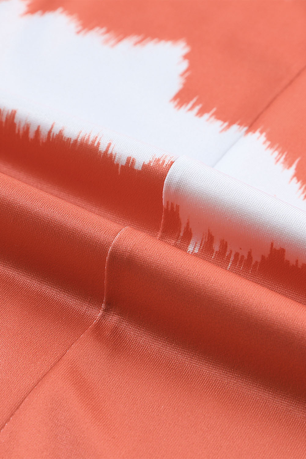 Orange Boho Tie Dye Backless Sleeveless Maxi Dress