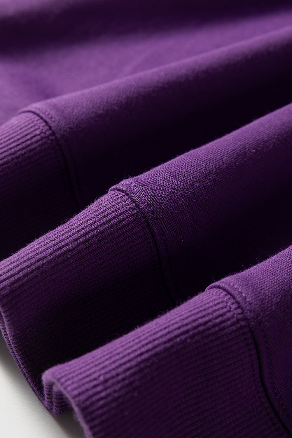 Fiery Red Preppy Striped Sleeve Loose Sweatshirt