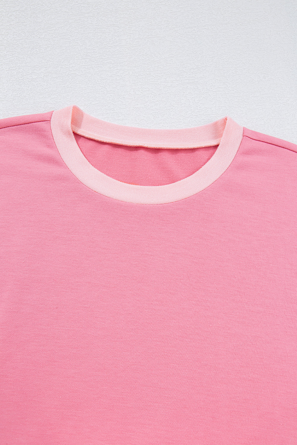 Peach Blossom Half Sleeve Raw Seam High Low Side Split Top - Kustom Kreations Goods