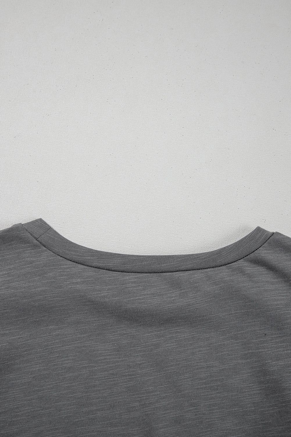 Dark Grey Ruffle Sleeve Plain Blouse - Kustom Kreations Goods